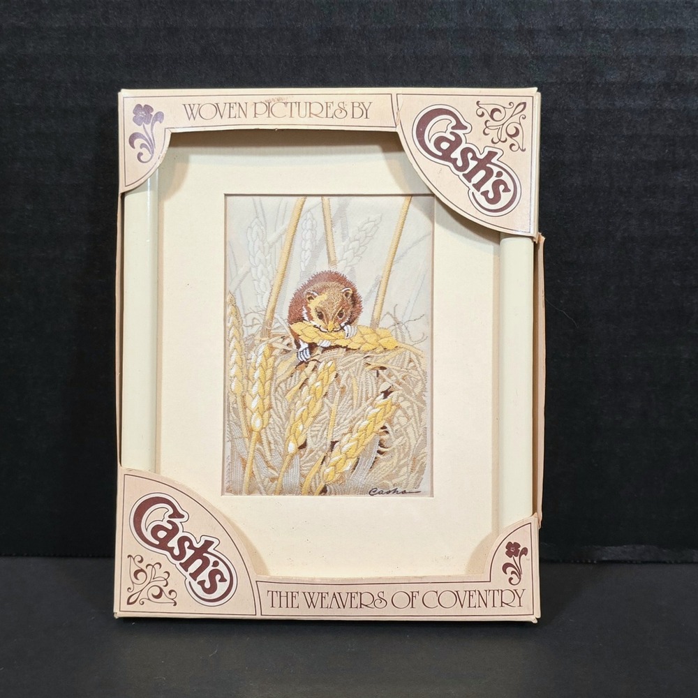 Cashs The Weavers of Coventry Silk Woven Picture Country Life Series Field Mouse